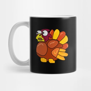 Chicken Turkey (eyes looking to the left and facing the left side) - Thanksgiving Mug